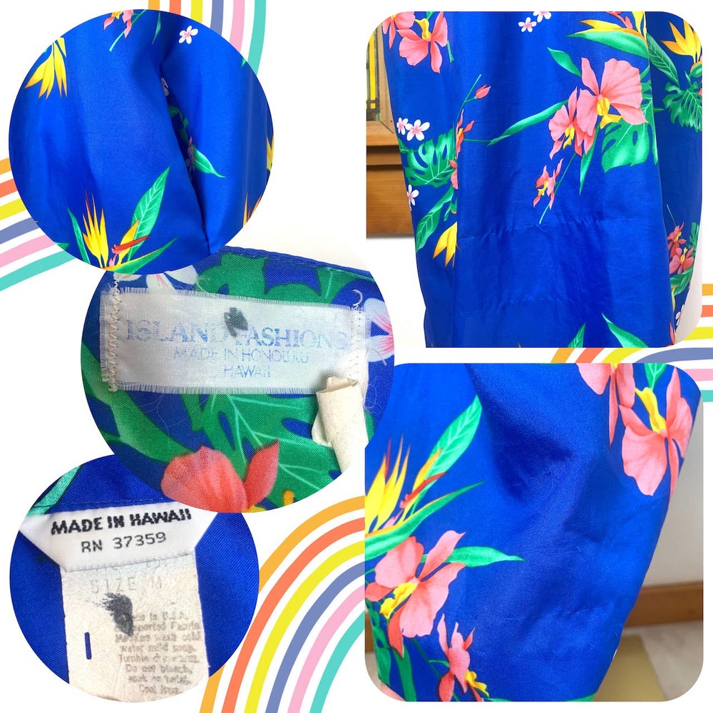 Island Fashions HawaiianTropical  Vintage 2-piece Outfit Set - Picture 4 of 11